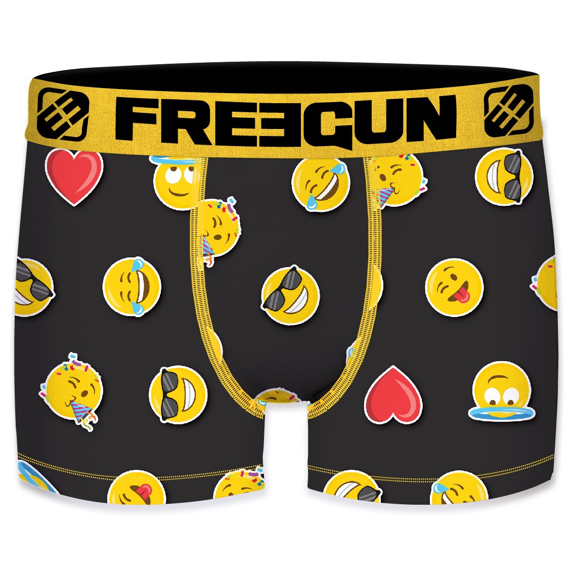 Microfiber Boxershorts - Emoji 1 - Freegun