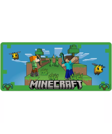 Minecraft Musemåtte - Alex   Steve Vs Creeper - 35x80cm