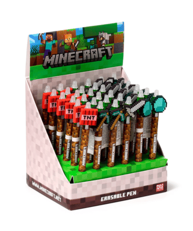 Minecraft Kuglepenne - 4 Stk  - Inkredible