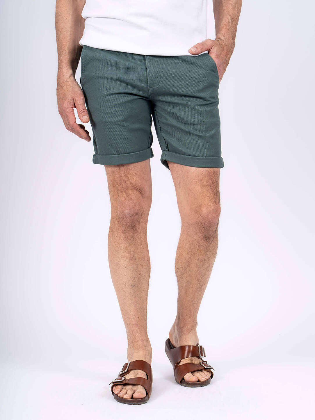 Pre End - Thomas Shorts Med Struktur I Blågrøn
