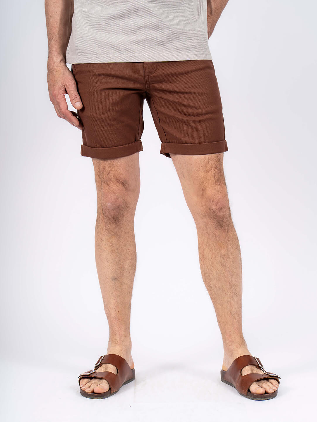 Pre End - Thomas Shorts Med Struktur I Brun