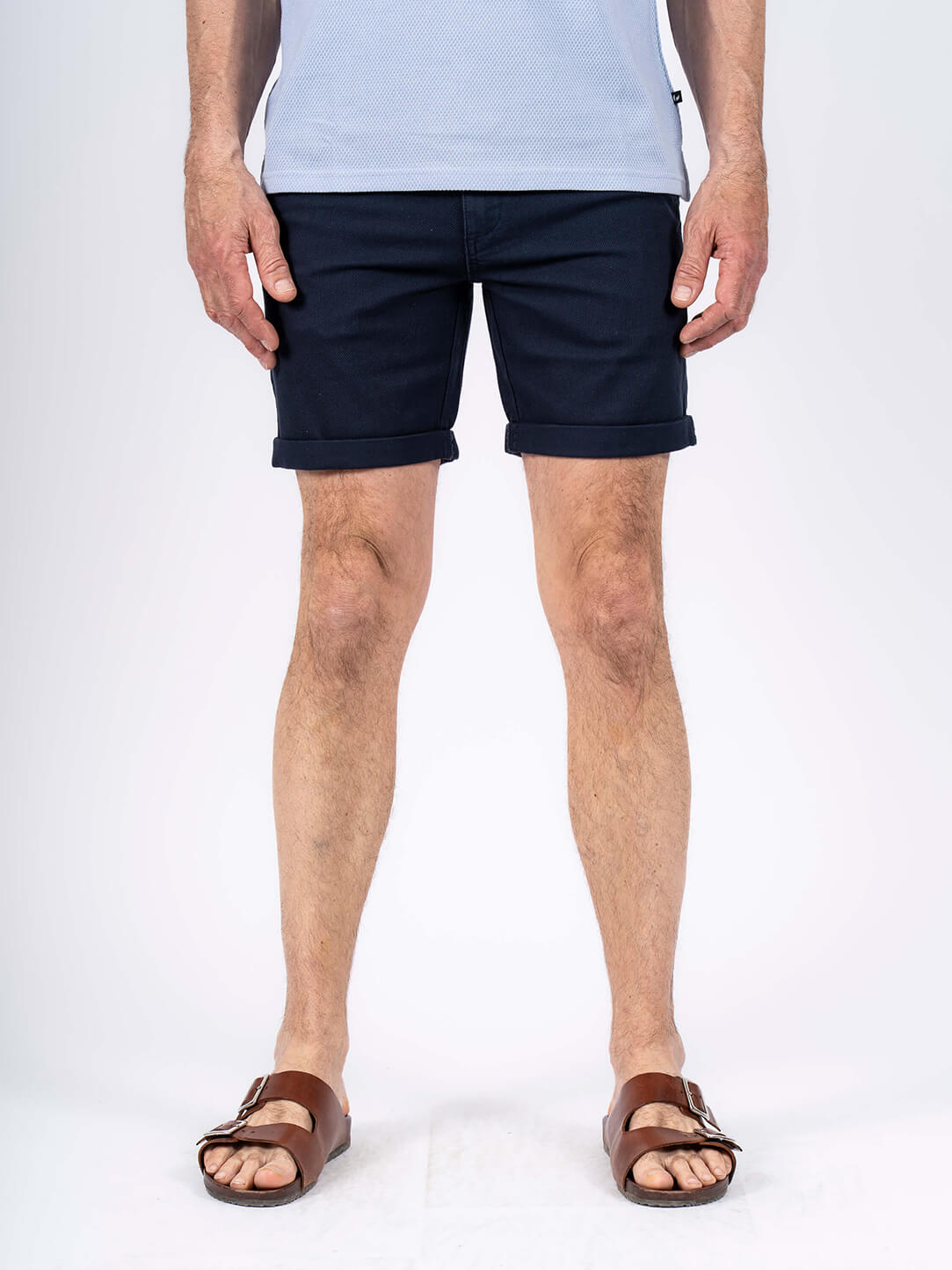 Pre End - Thomas Shorts Med Struktur I Navy