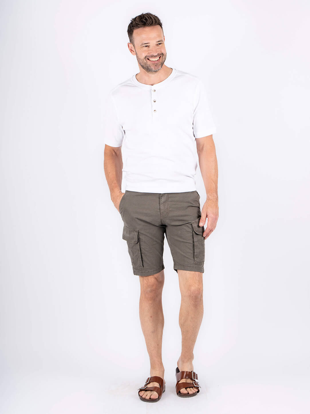 Pre End - Allan Cargo Shorts Med Print I Army