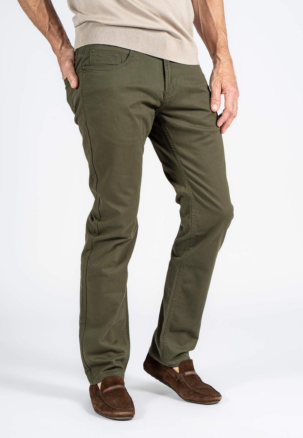 Pre End - Becker 5-pocket I Army Grøn