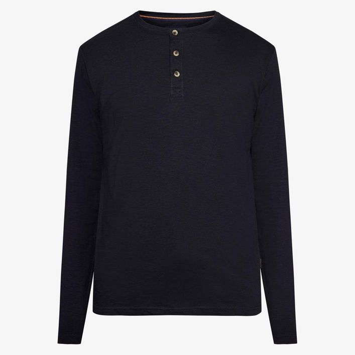SIGNAL Langærmet T-shirt med Knapper - Donsi Grandad