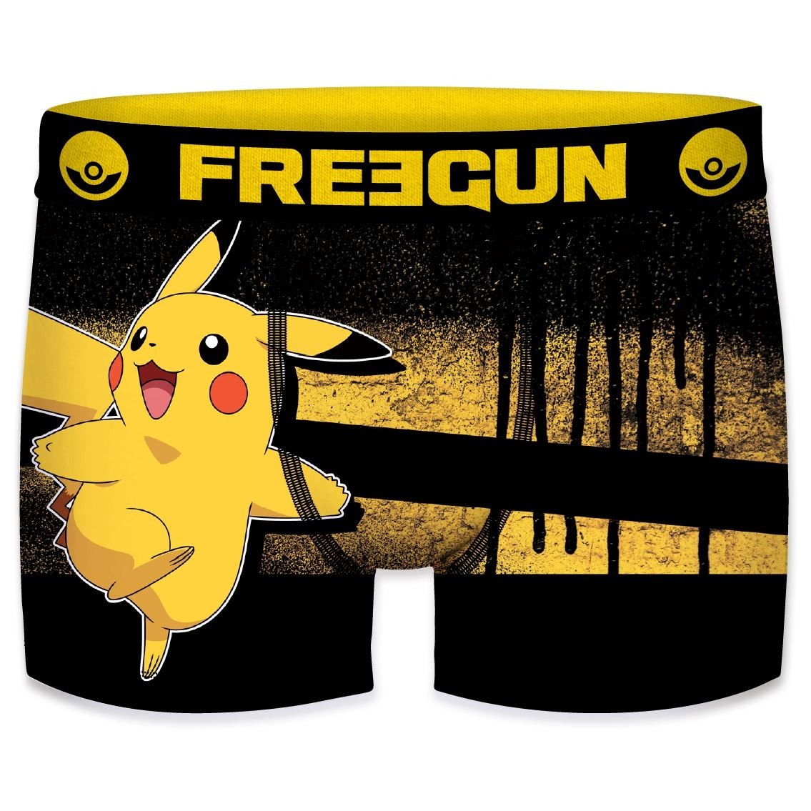Pikachu Black Pok? Mon Boxershorts - Freegun Microfiber