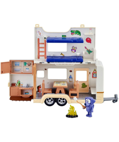 Bluey Action Figur Med Køretøj - Bluey Caravan