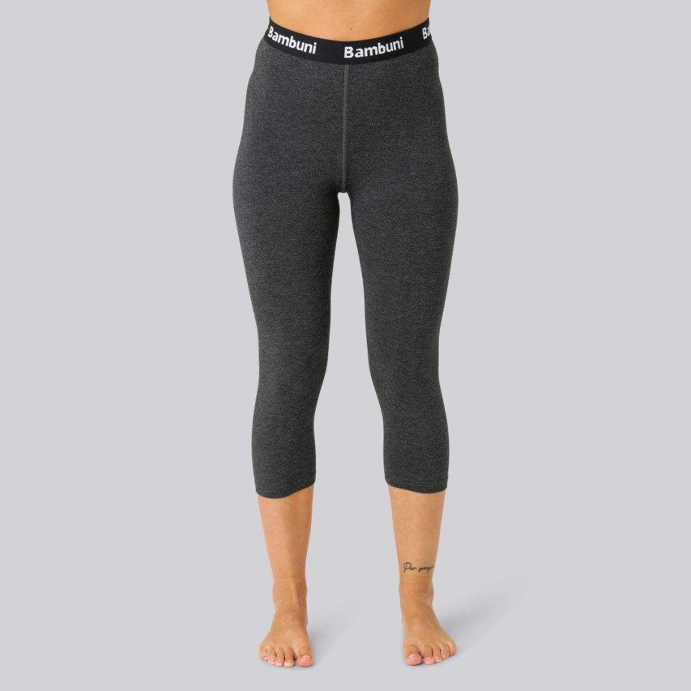 Bambus 3 4 Leggings I Koksgrå Til Kvinder