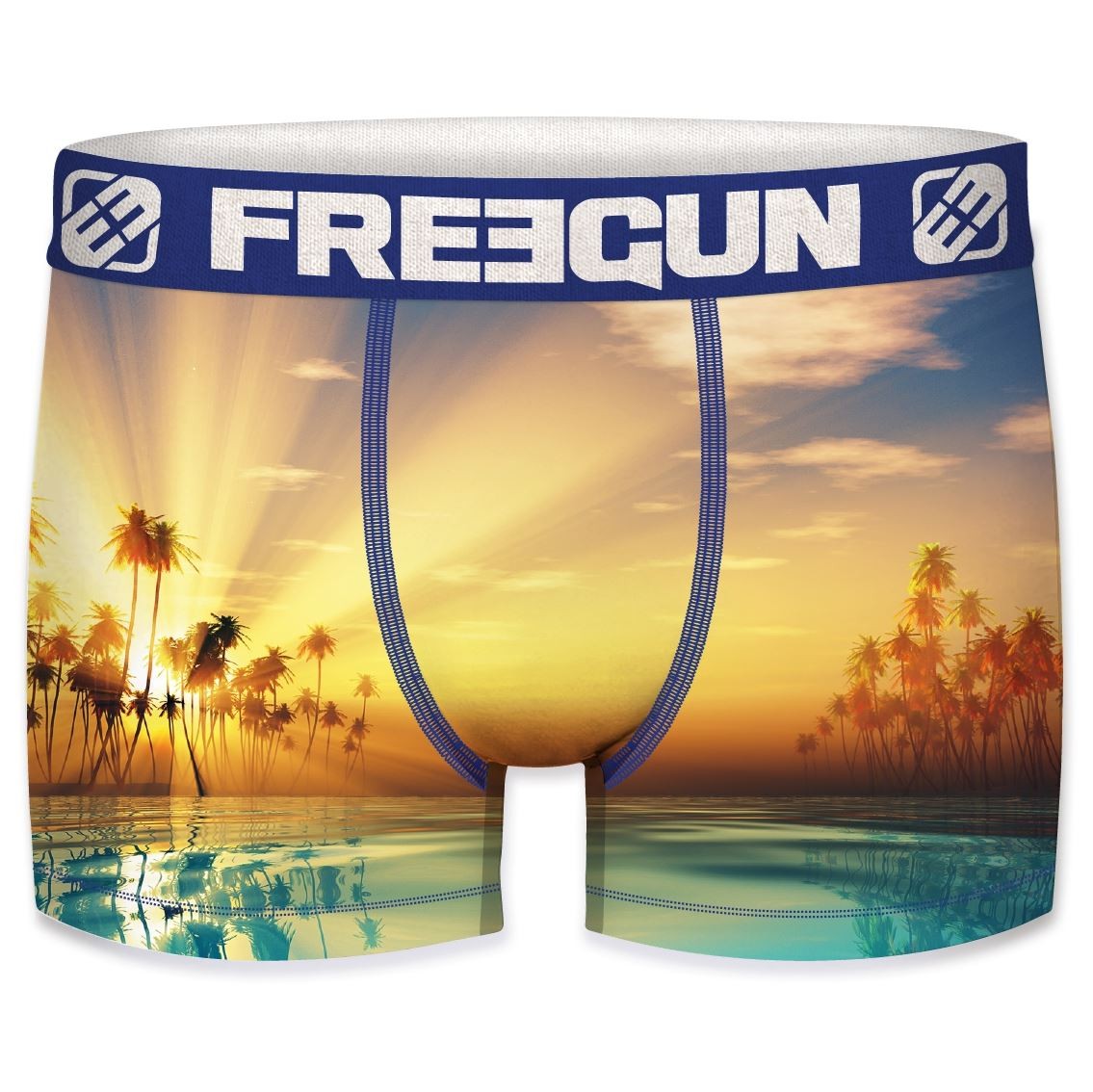 Boxershorts Recycled Microfiber - Tropisk ø - Freegun