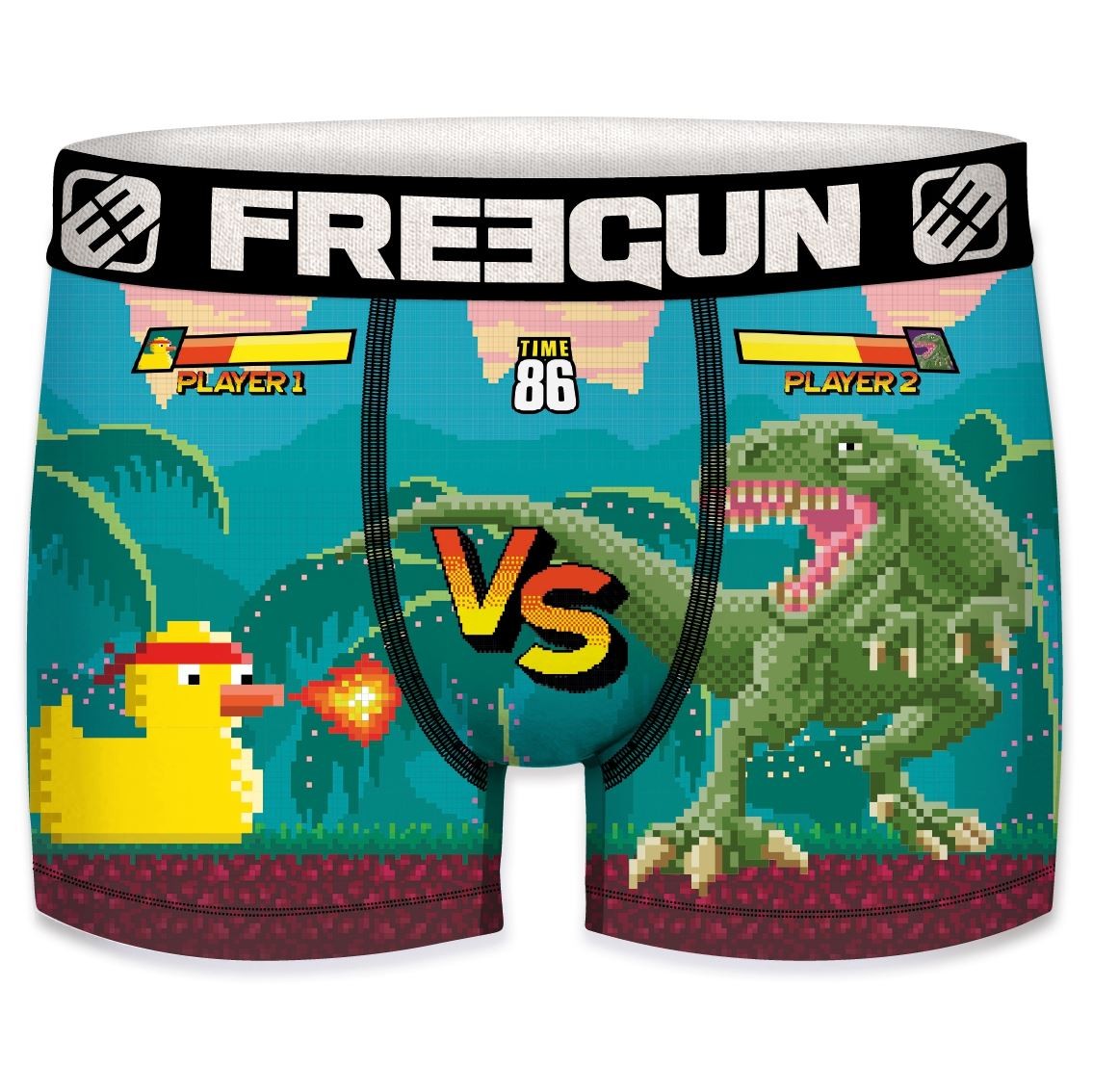 And Vs T-rex - Boxershorts - Freegun Microfiber