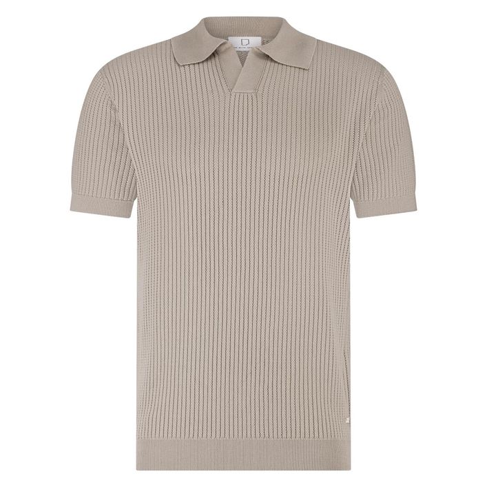 Richard Knitted Polo Ss Halfzip