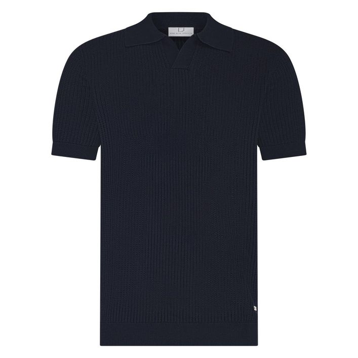 Richard Knitted Polo Ss Halfzip