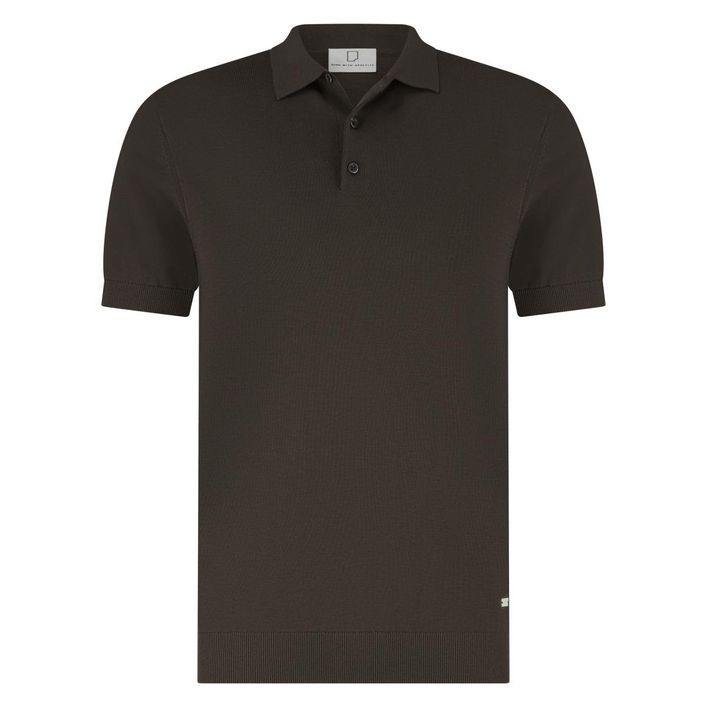 Wolf Knitted Polo Ss