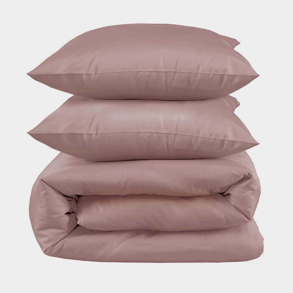 Bambus Sengetøj I Gammel Rosa 200x220
