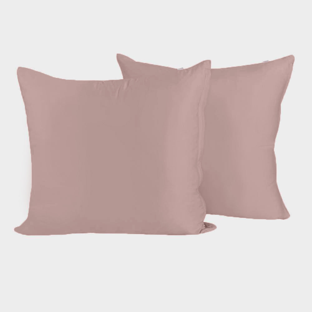Bambus Pudebetræk 60x63 I Gammel Rosa 2 Par