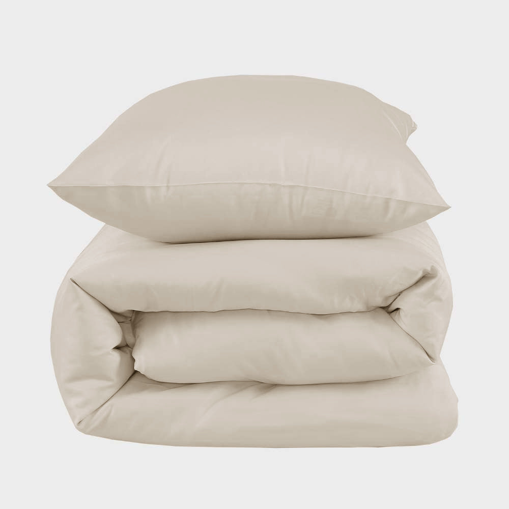 Bambus Sengetøj Beige 140x220