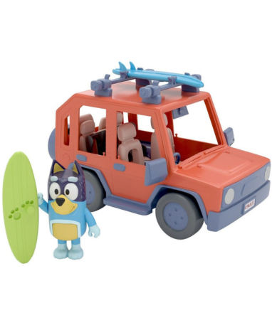 Bluey Action Figur Med Køretøj Bluey Family Cruiser