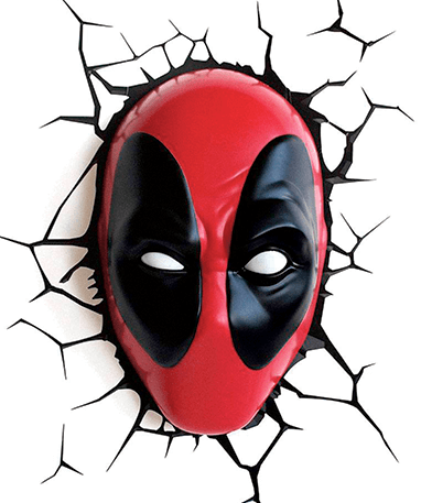 Deadpool Maske - Led 3d Lampe