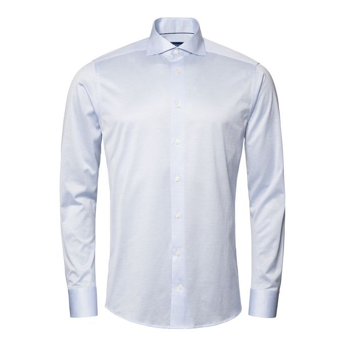 Men S Shirt: Casual   Knit King  Dark Blue  46