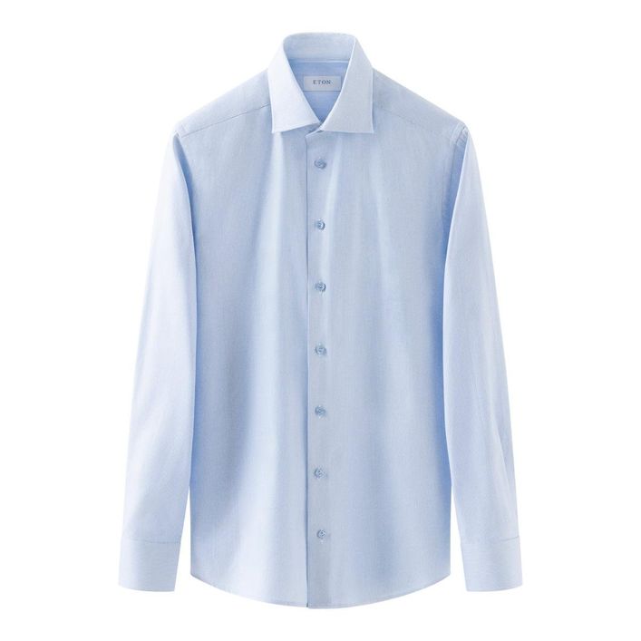 Elegant Semi Solid Twill Skjorte - Tidløs Stil og Komfort