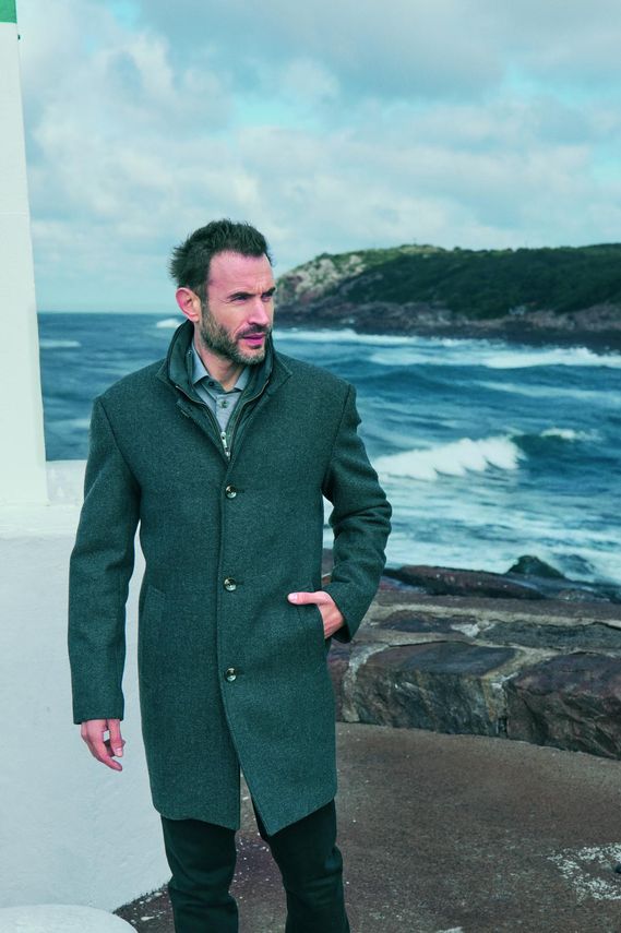 Mens Wool Coat Modern Fit