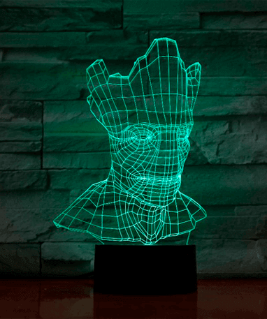 Groot 3d Lampe - Guardians Of The Galaxy