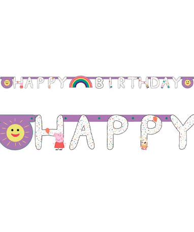 Gurli Gris Happy Birthday Banner - 2 5m