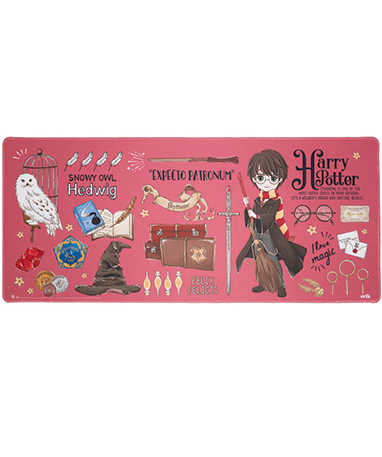 Harry Potter Lyserød Musemåtte - 35x80cm