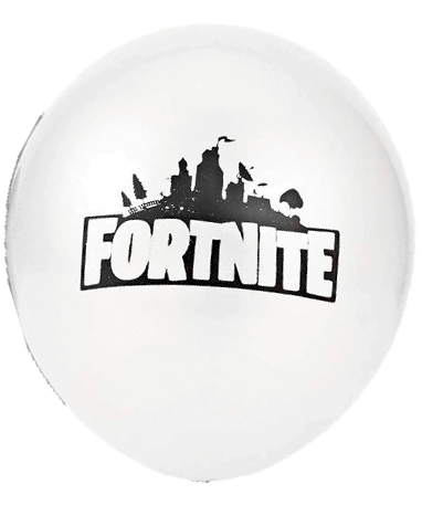 Fortnite Hvide Balloner - 10 Stk