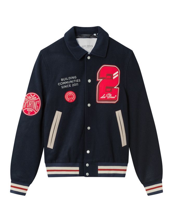 Les Deux Varsity Wool Jacket 2 0