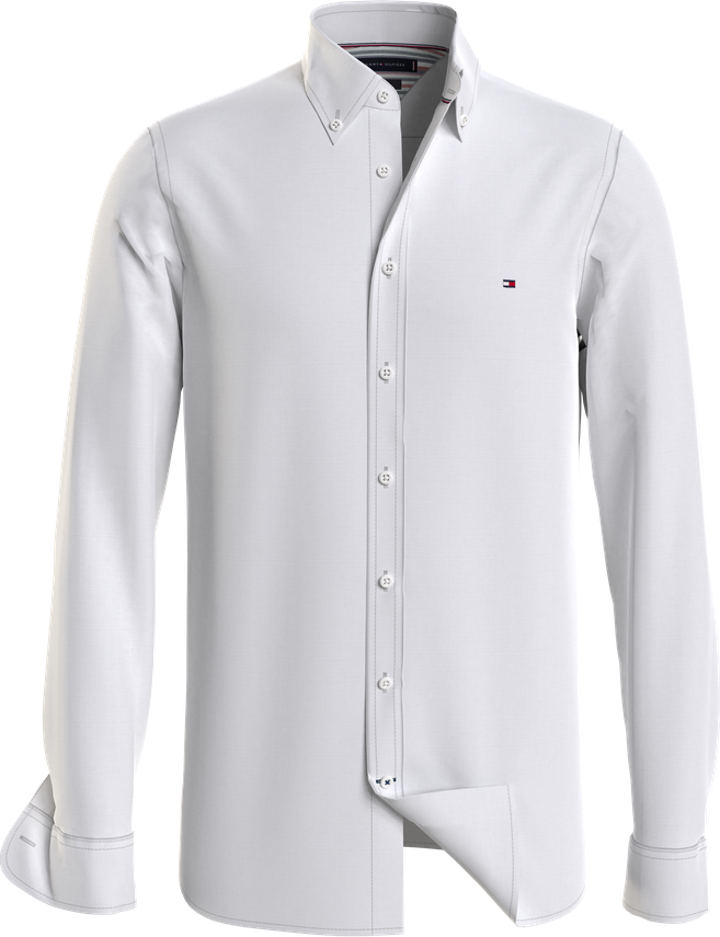 Pigmentfarvet Linned Skjorte fra Tommy Hilfiger
