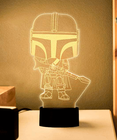 Mando Lampe - The Mandalorian 3d Lampe