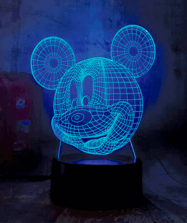 Mickey Mouse 3d Lampe