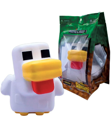 Minecraft Chicken Stressbold - 15cm - Squishme