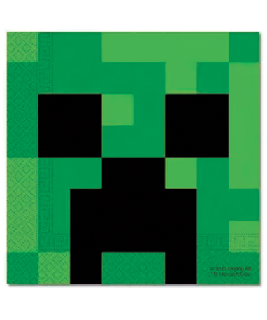 Minecraft Creeper Servietter - 20 Stk