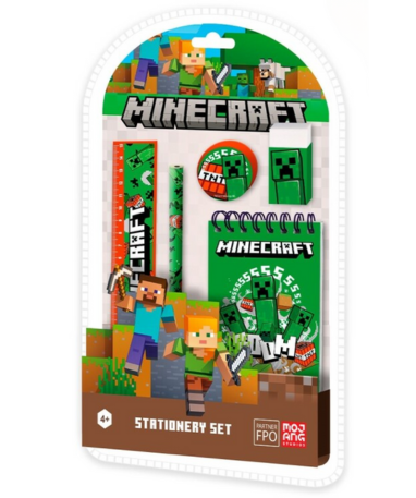 Minecraft Skoleartikelsæt - 5 Dele