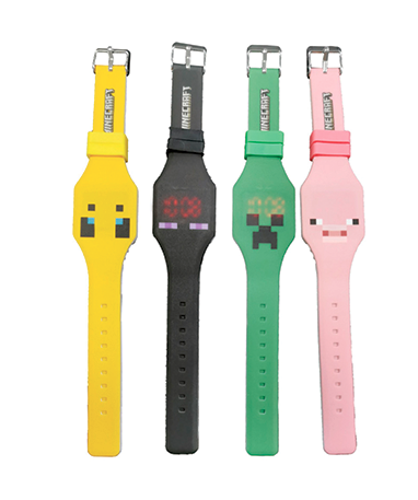 Minecraft Armbåndsur - Bee  Ender  Creeper  Pig