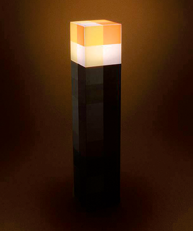 Minecraft Fakkel Lampe - Torch - 28x6x6 Cm