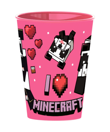 Minecraft Lyserødt Krus - 260ml