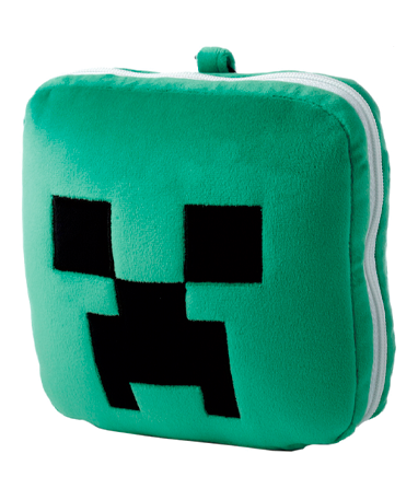 Minecraft Rejsepude Med Lynlås Og Maske - Creeper
