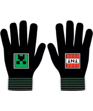 Minecraft Sort Tnt   Creeper Handsker - Vanter
