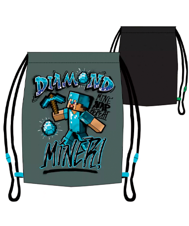 Minecraft Sportstaske  -  Gymnastiktaske