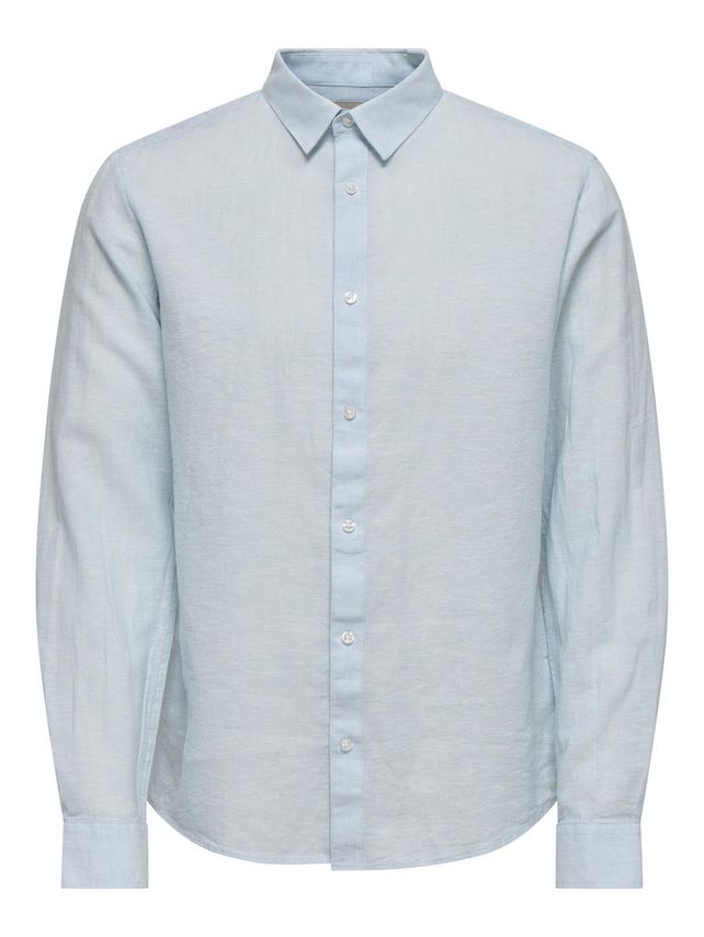Onscaiden Ls Solid Linen Shirt