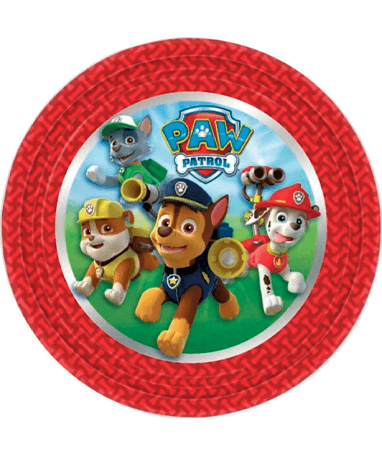 Paw Patrol Paptallerkner - 8 Stk