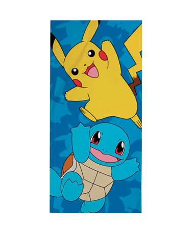 Pikachu   Squirtle Håndklæde - Pokemon