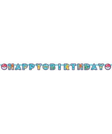 Pokemon Happy Birthday Banner