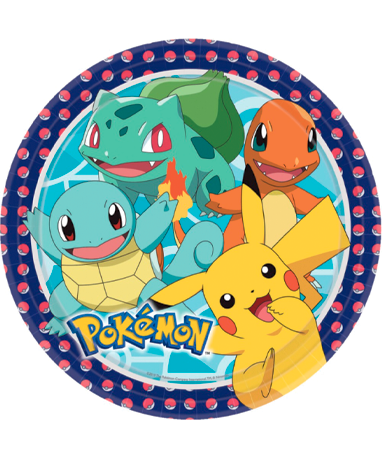 Pokemon Paptallerkner - 8 Stk