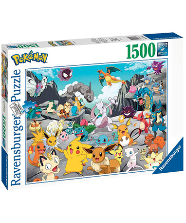 Pokemon Puslespil - 1500 Brikker