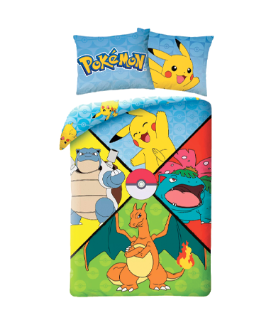 Pokemon Sengetøj - Evolution - 140x200cm