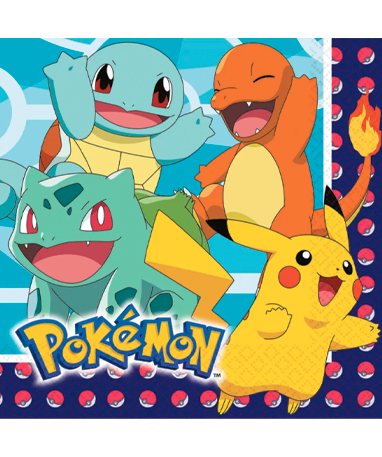 Pokemon Servietter - 16 Stk
